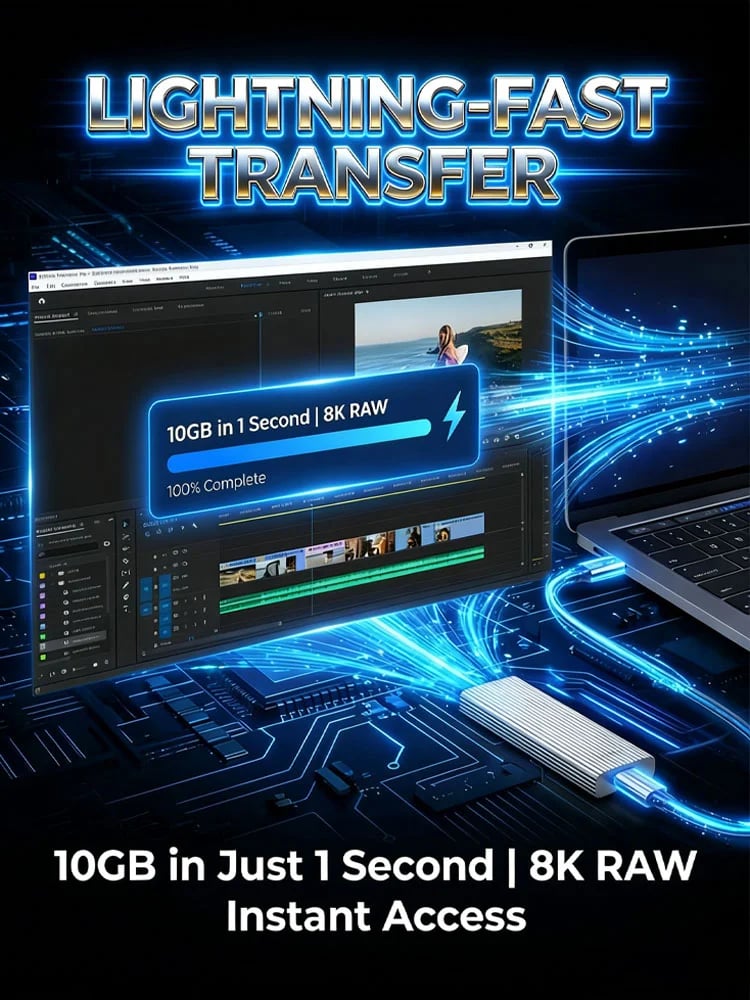 16 TB tragbare Mini-SSD mit großer Kapazität und Typ-C-Anschluss
