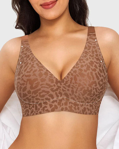 Nahtloser tiefer V-Push-up-BH ohne Bügel 3.0