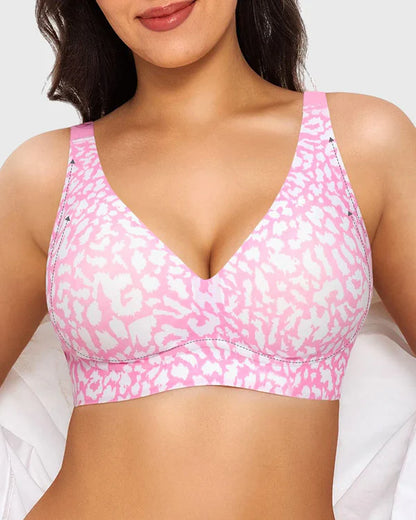 Nahtloser tiefer V-Push-up-BH ohne Bügel 3.0